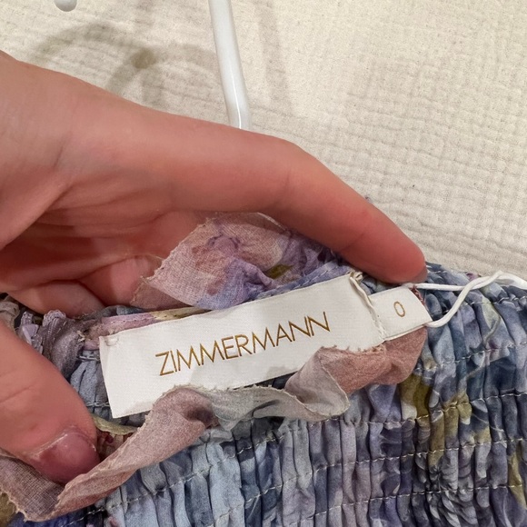 Zimmermann | Dresses | Zimmermann Nwt Rhythmic Smocked Midi Dress Sz | Poshmark